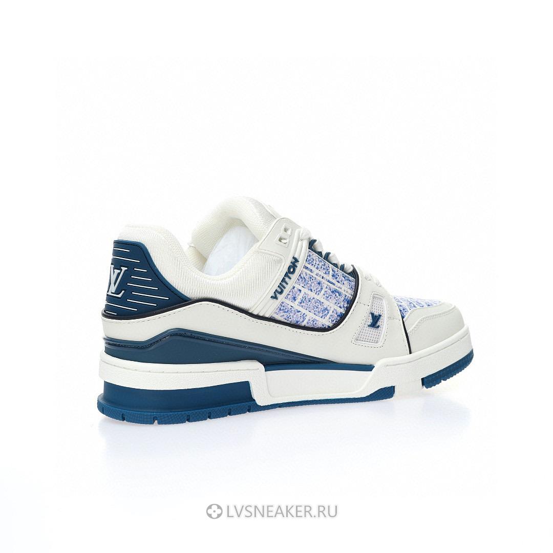 Louis Vuitton LV Trainer "White Blue" 1A9V5M-3 Sneakers