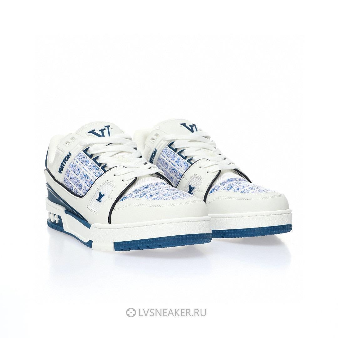 Louis Vuitton LV Trainer "White Blue" 1A9V5M-3 Sneakers