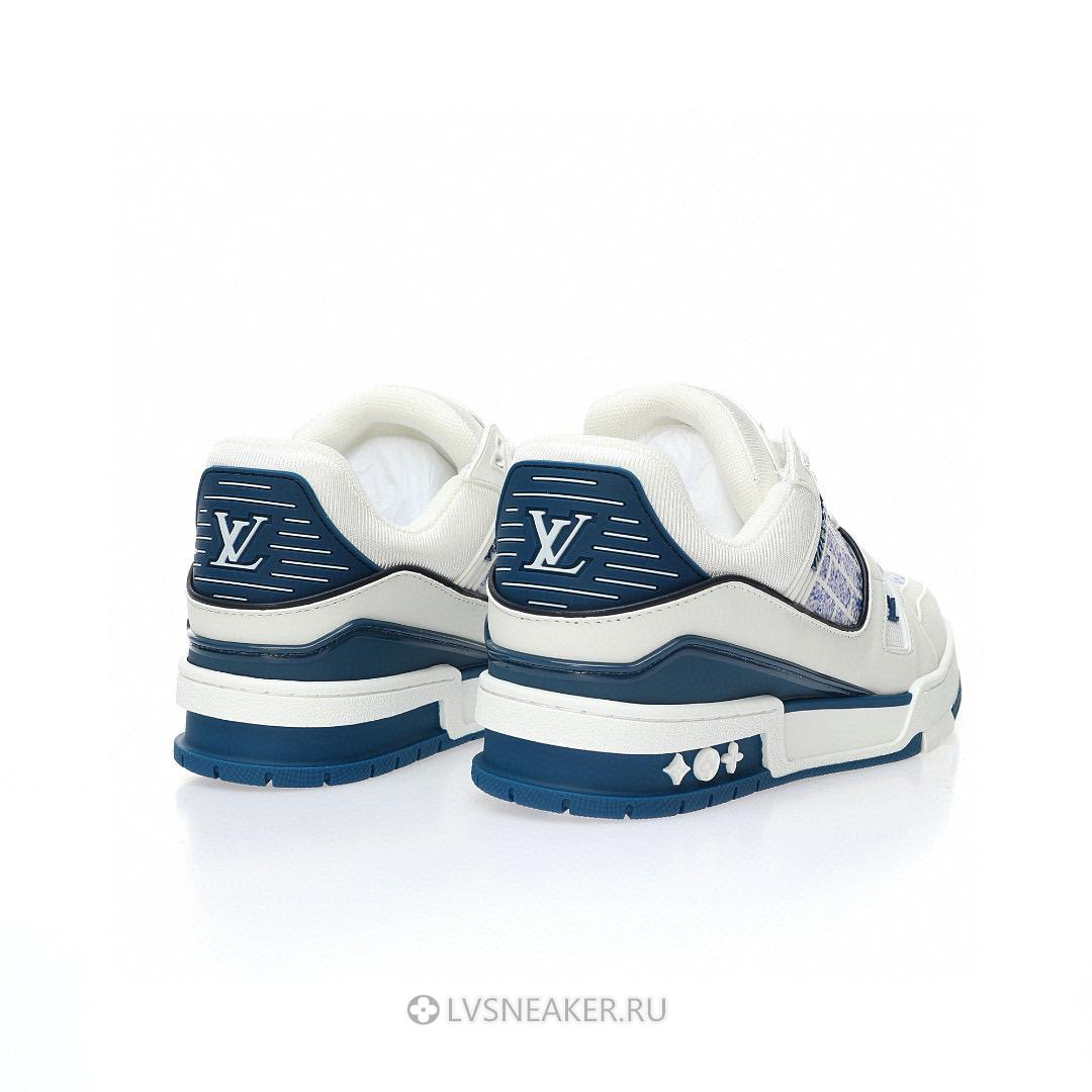 Louis Vuitton LV Trainer "White Blue" 1A9V5M-3 Sneakers
