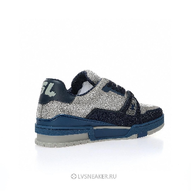 Louis Vuitton LV Trainer "Marine Grey Crystal" 1AA6RB Sneakers