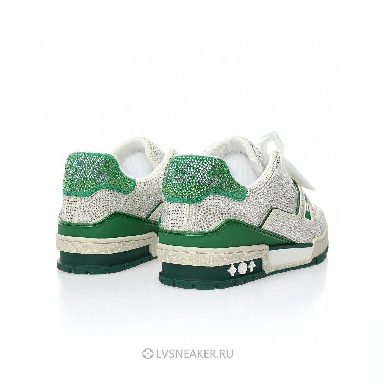 Louis Vuitton LV Trainer "Green Strass" 1AARLG Sneakers