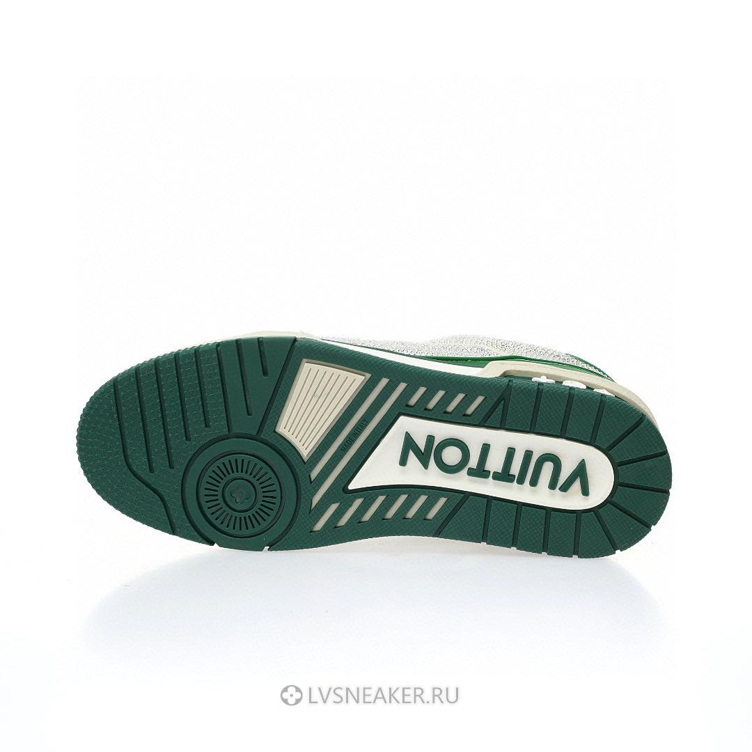 Louis Vuitton LV Trainer "Green Strass" 1AARLG Sneakers