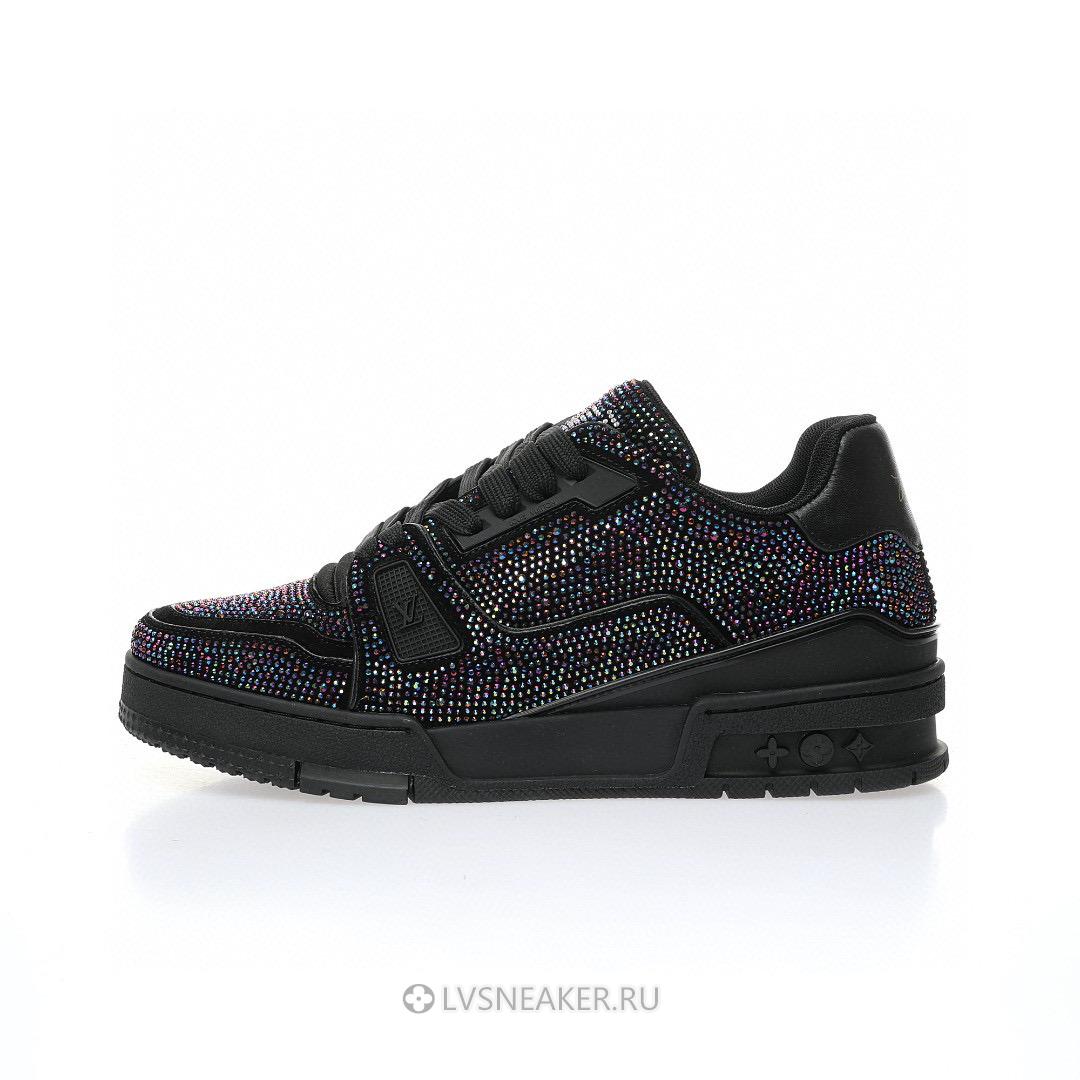 Louis Vuitton LV Trainer "Black Crystals" 1A815L Sneakers