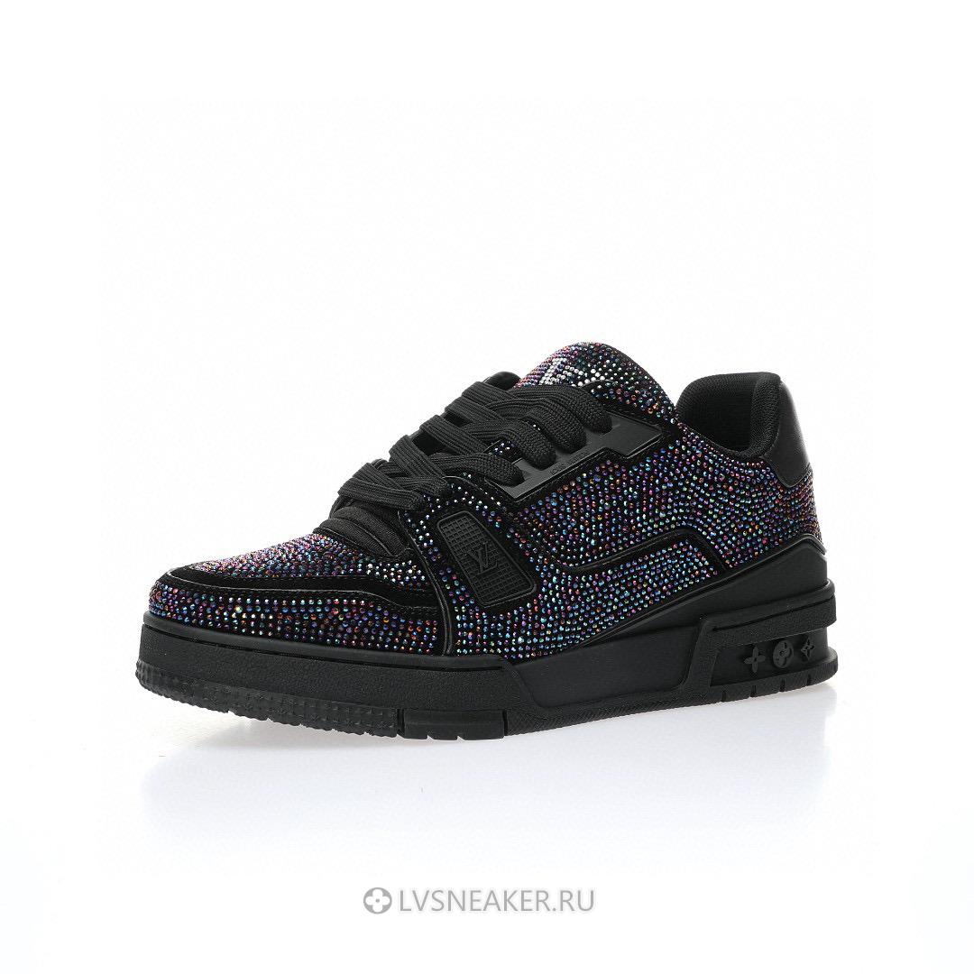 Louis Vuitton LV Trainer "Black Crystals" 1A815L Sneakers