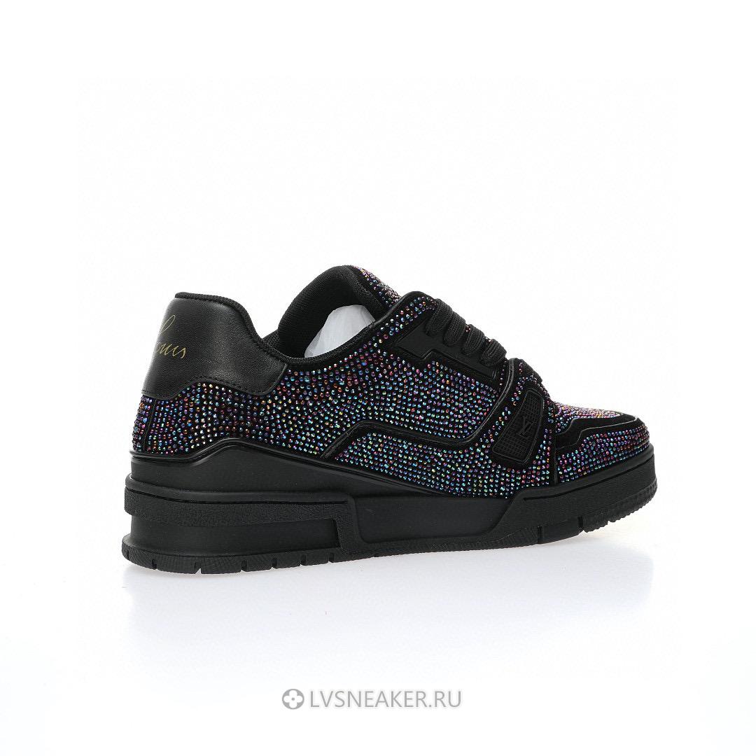Louis Vuitton LV Trainer "Black Crystals" 1A815L Sneakers