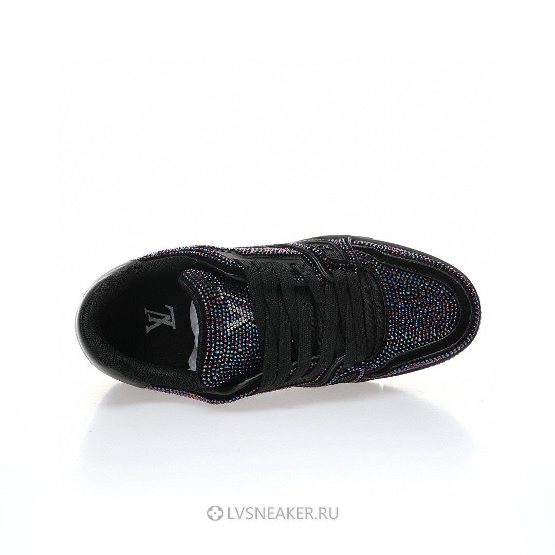 Louis Vuitton LV Trainer "Black Crystals" 1A815L Sneakers