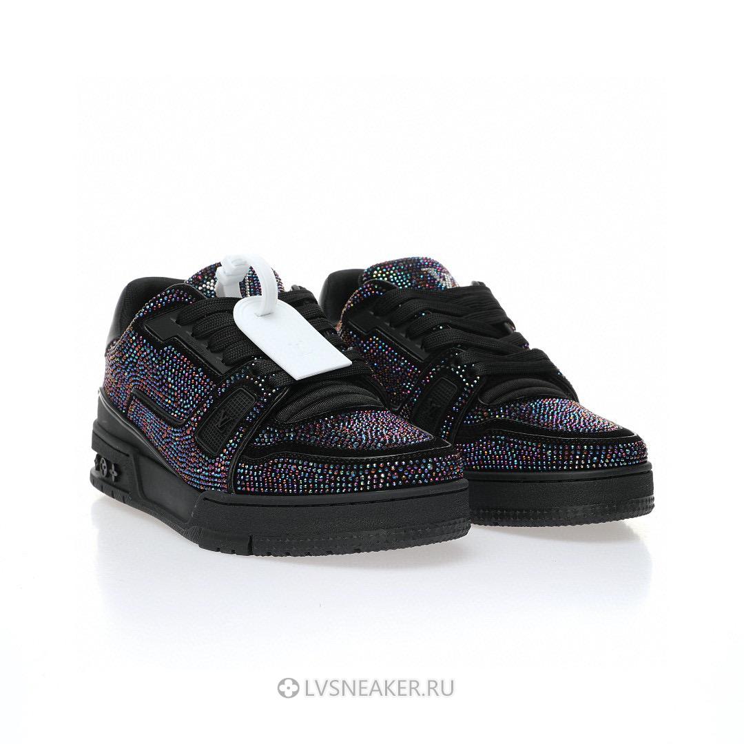 Louis Vuitton LV Trainer "Black Crystals" 1A815L Sneakers