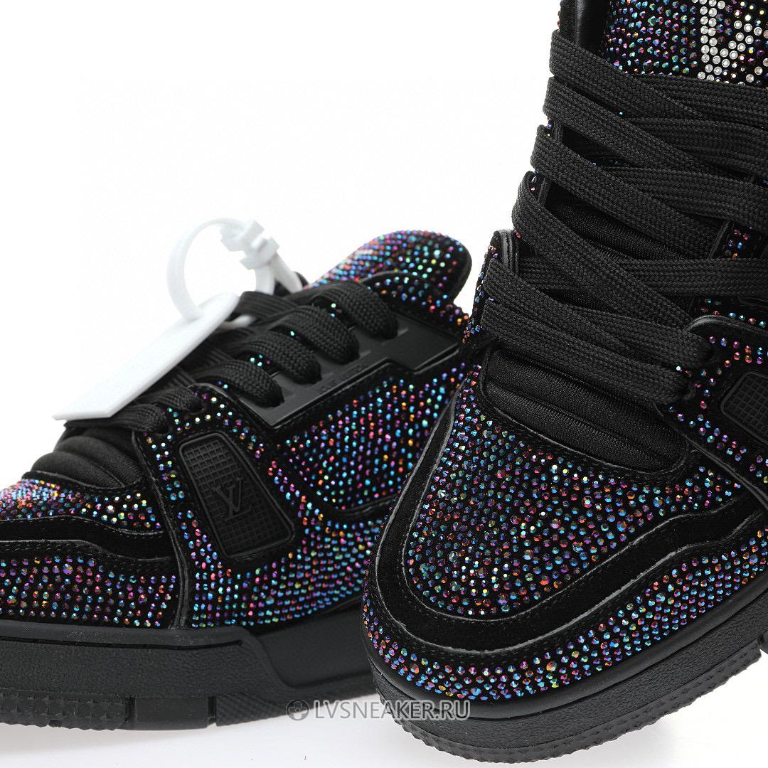 Louis Vuitton LV Trainer "Black Crystals" 1A815L Sneakers