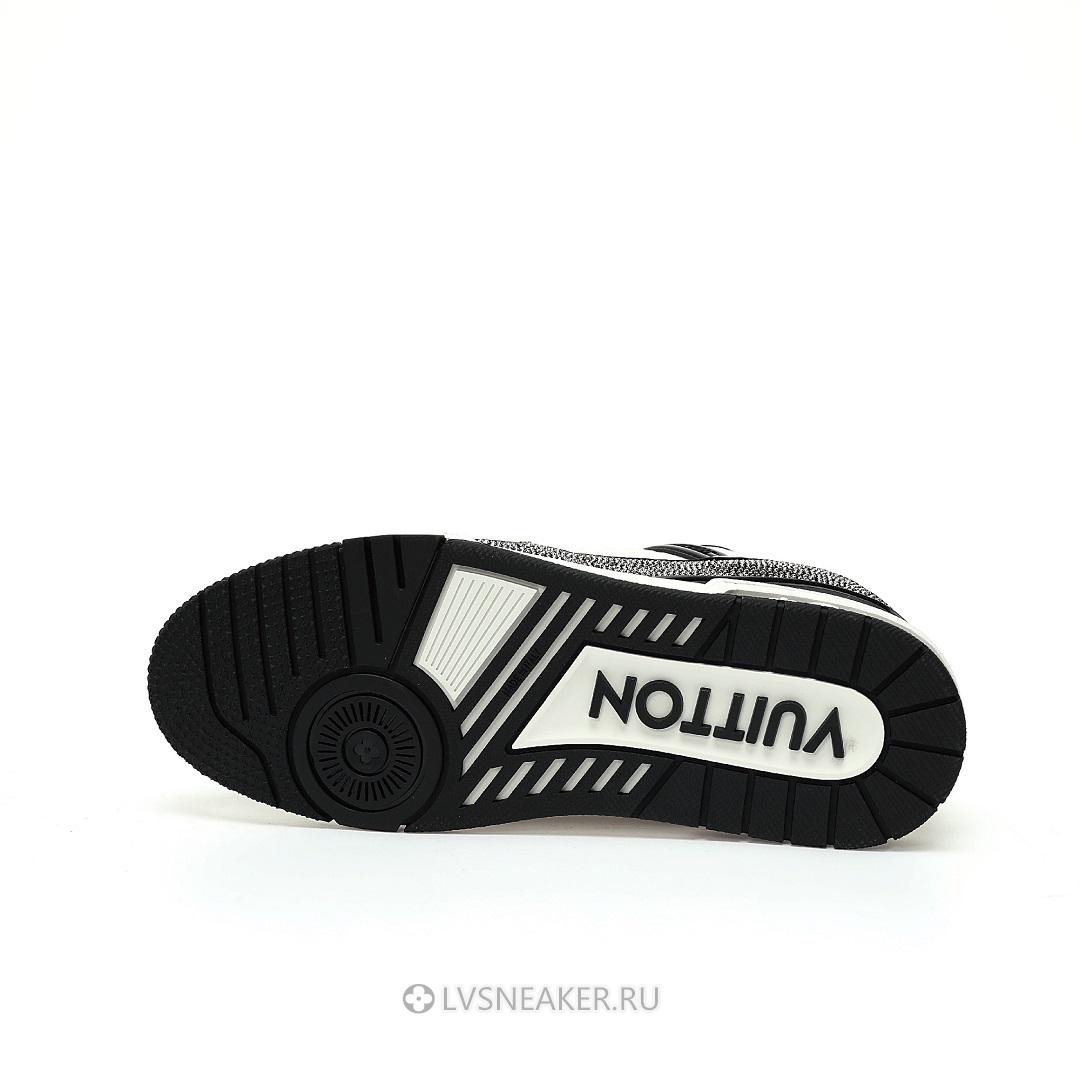 Louis Vuitton LV Trainer "Black White Swarovski" 1ABM08 Sneakers
