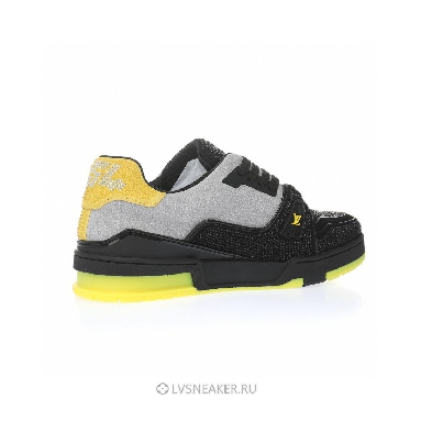 Louis Vuitton LV Trainer "Black Grey Yellow Crystals" 1A9JXJ Sneakers