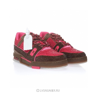 Louis Vuitton LV Trainer "Crystal Pink and Brown" 1A8Z6Y Sneakers