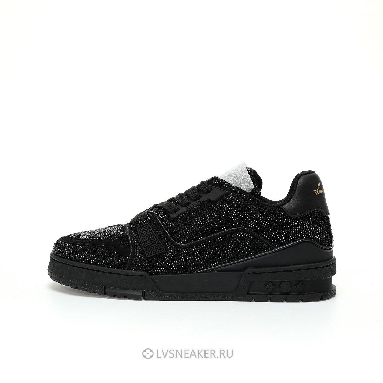 Louis Vuitton LV Trainer "Black Rhinestones" 1A815L-2 Sneakers
