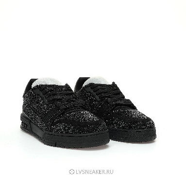 Louis Vuitton LV Trainer "Black Rhinestones" 1A815L-2 Sneakers