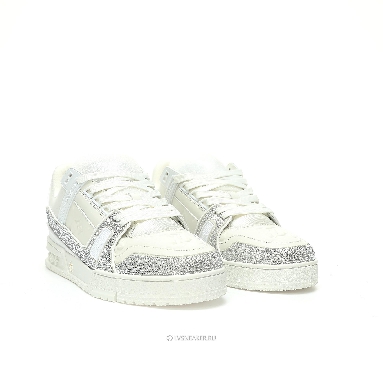 Louis Vuitton LV Trainer "White Crystals" 1AHTNL-2 Sneakers