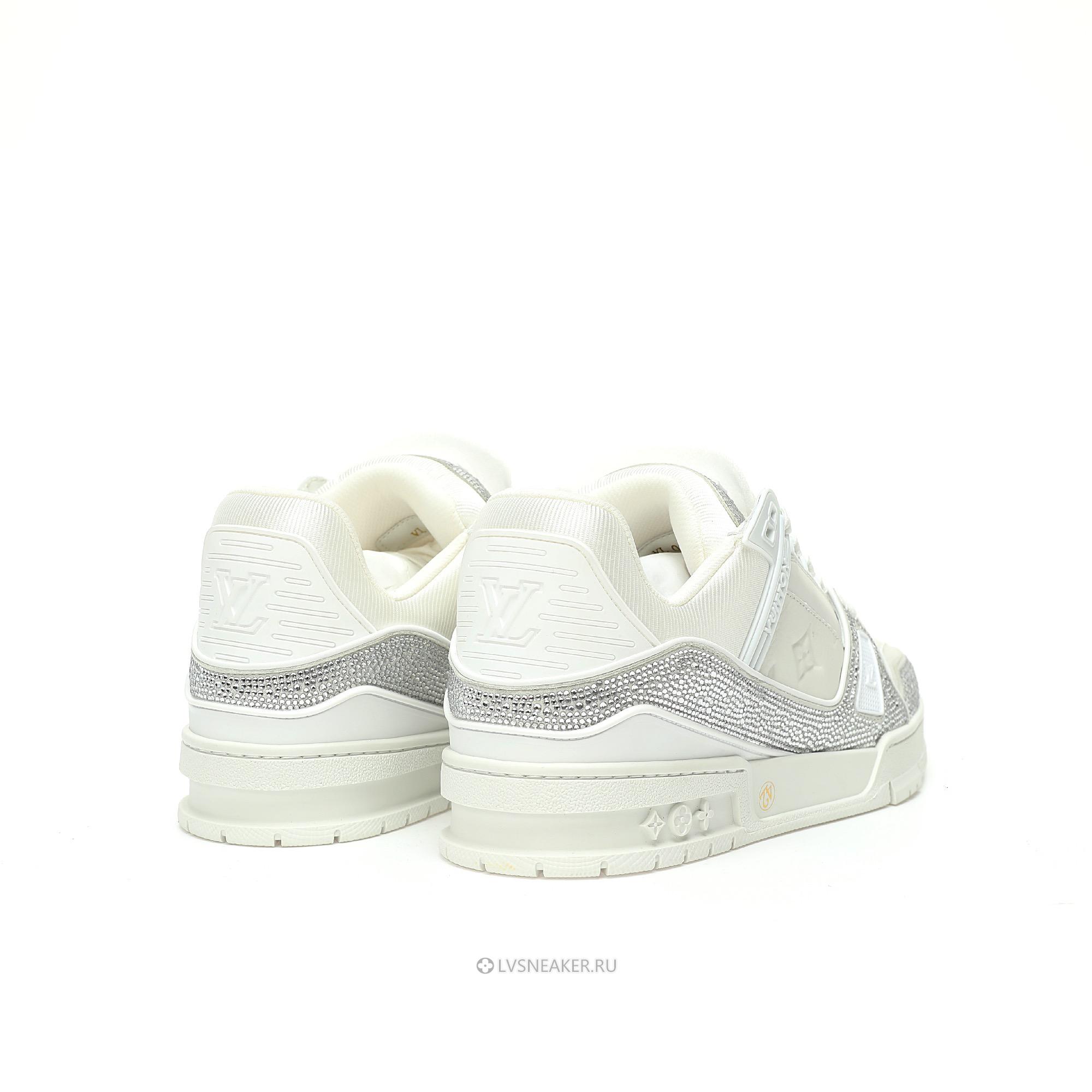 Louis Vuitton LV Trainer "White Crystals" 1AHTNL-2 Sneakers