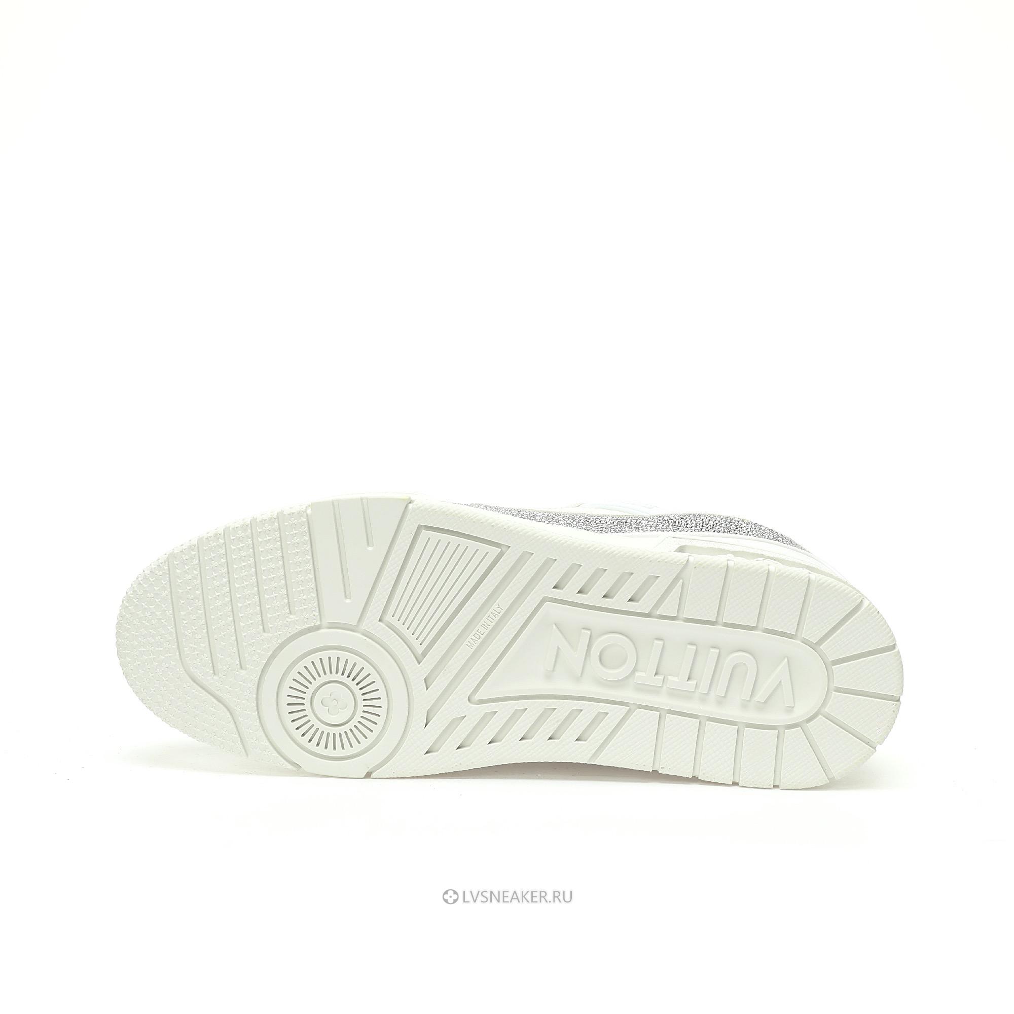 Louis Vuitton LV Trainer "White Crystals" 1AHTNL-2 Sneakers