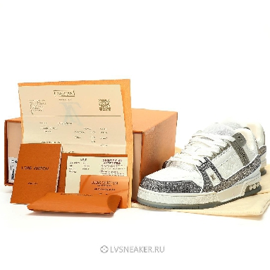 Louis Vuitton LV Trainer "Khaki Crystals" 1AARH6-2 Sneakers
