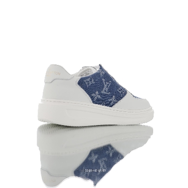 Louis Vuitton LV Beverly Hills "White with Blue Denim Monogram" 1AA47X-2 Sneakers