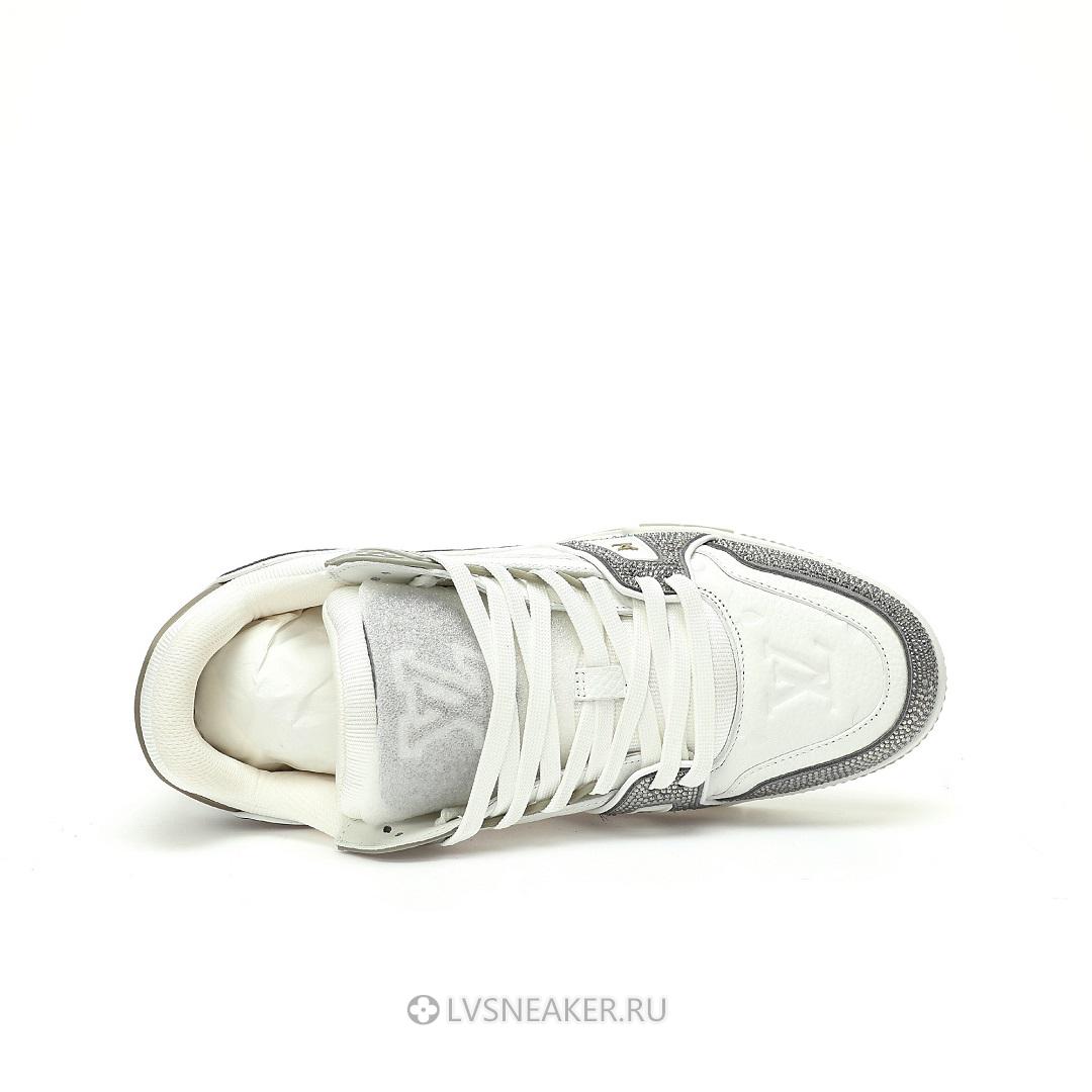 Louis Vuitton LV Trainer "Khaki Crystals" 1AARH6-2 Sneakers