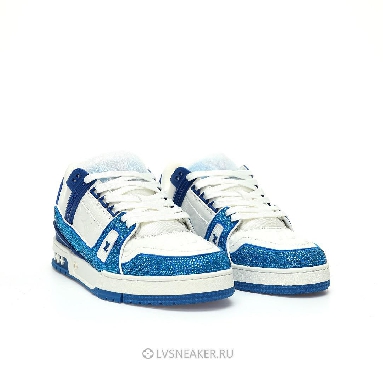Louis Vuitton LV Trainer "Blue Crystals" 1AC5AL-2 Sneakers