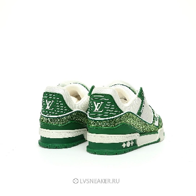 Louis Vuitton LV Trainer "Green Crystals" 1AARLE-2 Sneakers