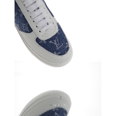 Louis Vuitton LV Beverly Hills "White with Blue Denim Monogram" 1AA47X-2 Sneakers