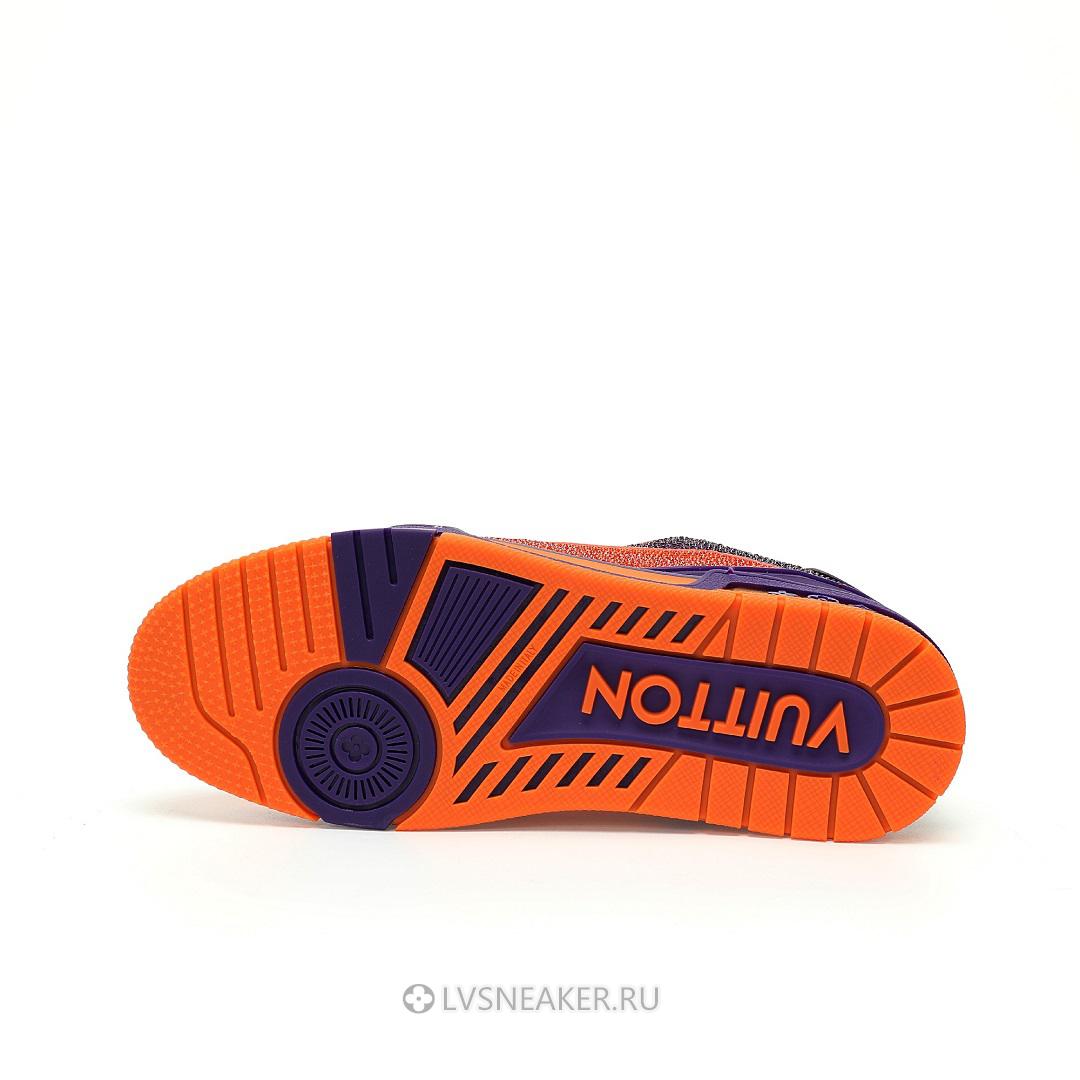 Louis Vuitton LV Trainer "Purple Orange Crystals" 1AA6QD Sneakers
