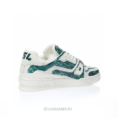 Louis Vuitton LV Trainer "White Green Colored" 1ABLX3 Sneakers
