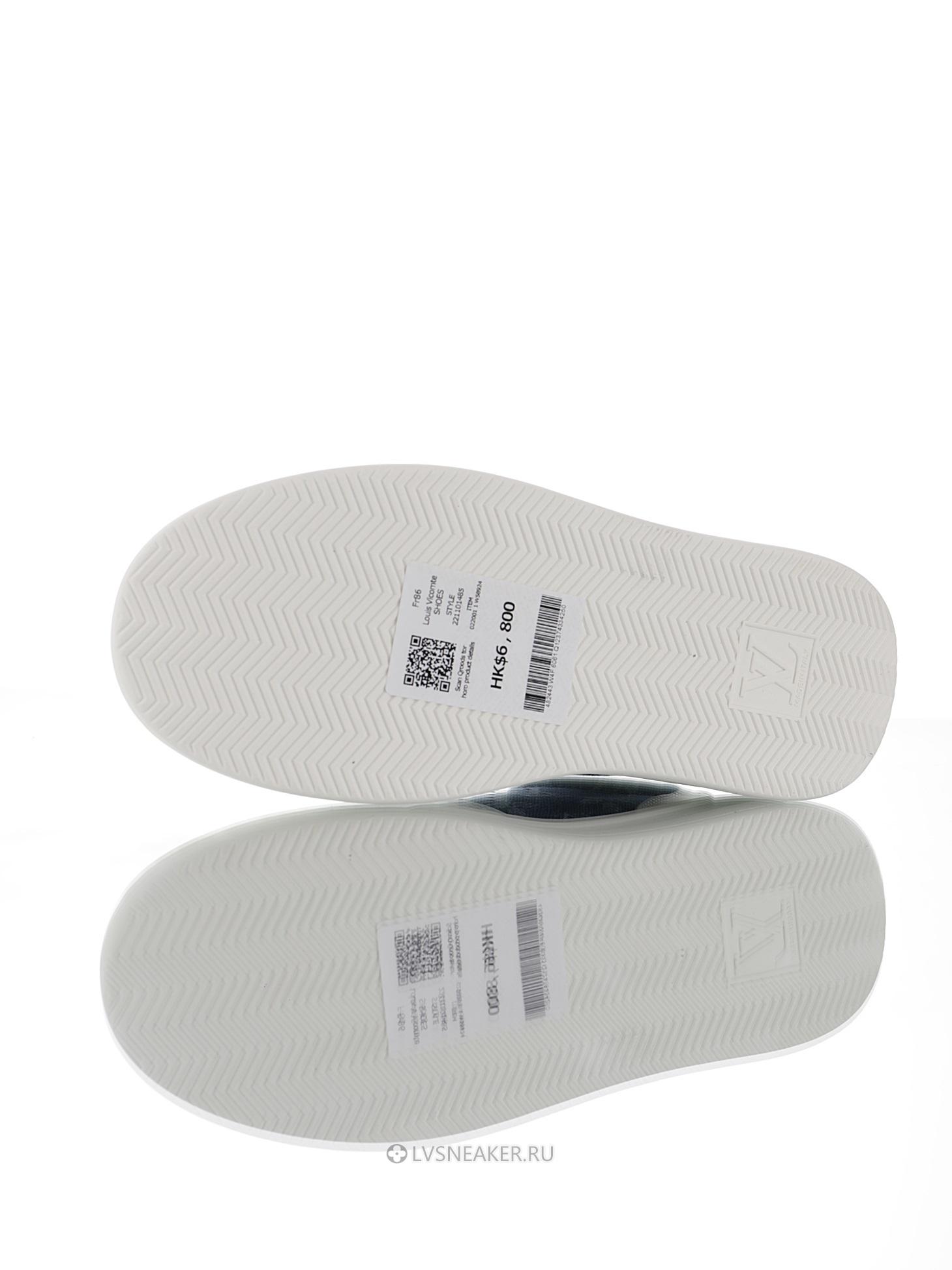 Louis Vuitton LV Beverly Hills "White with Blue Denim Monogram" 1AA47X-2 Sneakers