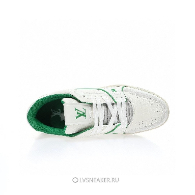 Louis Vuitton LV Trainer "#54 Signature White Green" 1ABNIS Sneakers