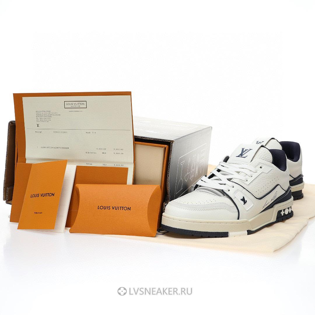Louis Vuitton LV Trainer "#54 Signature White Marine" 1ABNIL Sneakers