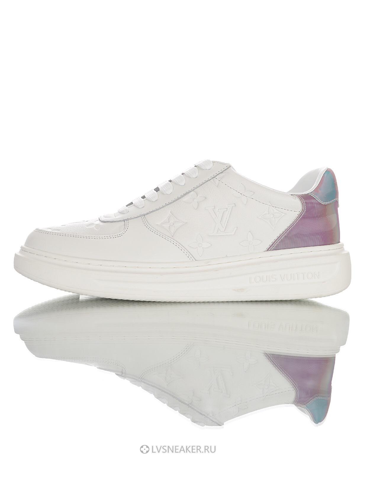 Louis Vuitton LV Beverly Hills "White Iridescent Monogram" 1A5XLQ-2 Sneakers