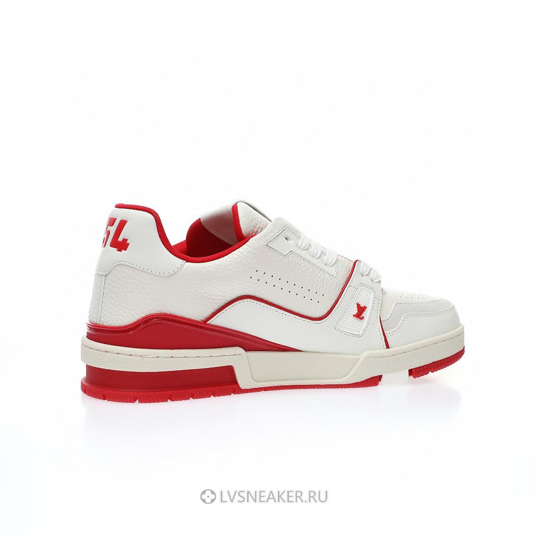 Louis Vuitton LV Trainer "White Red" 1ABFBK Sneakers