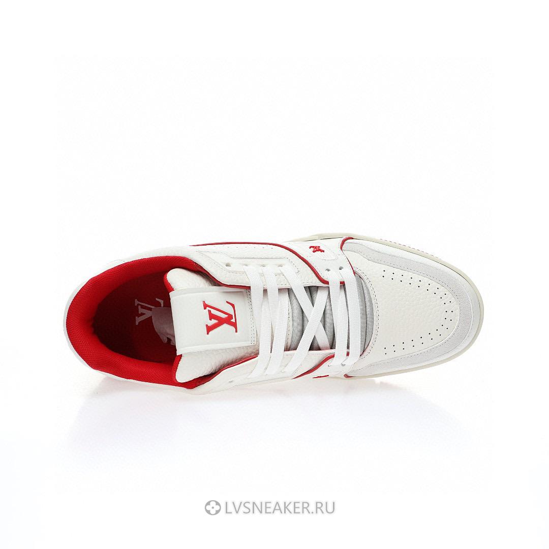 Louis Vuitton LV Trainer "White Red" 1ABFBK Sneakers