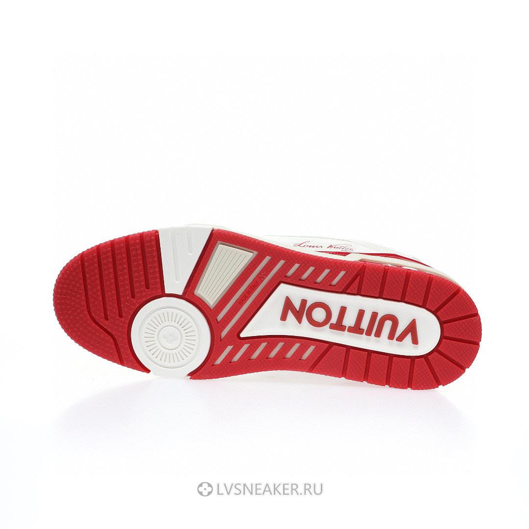 Louis Vuitton LV Trainer "White Red" 1ABFBK Sneakers