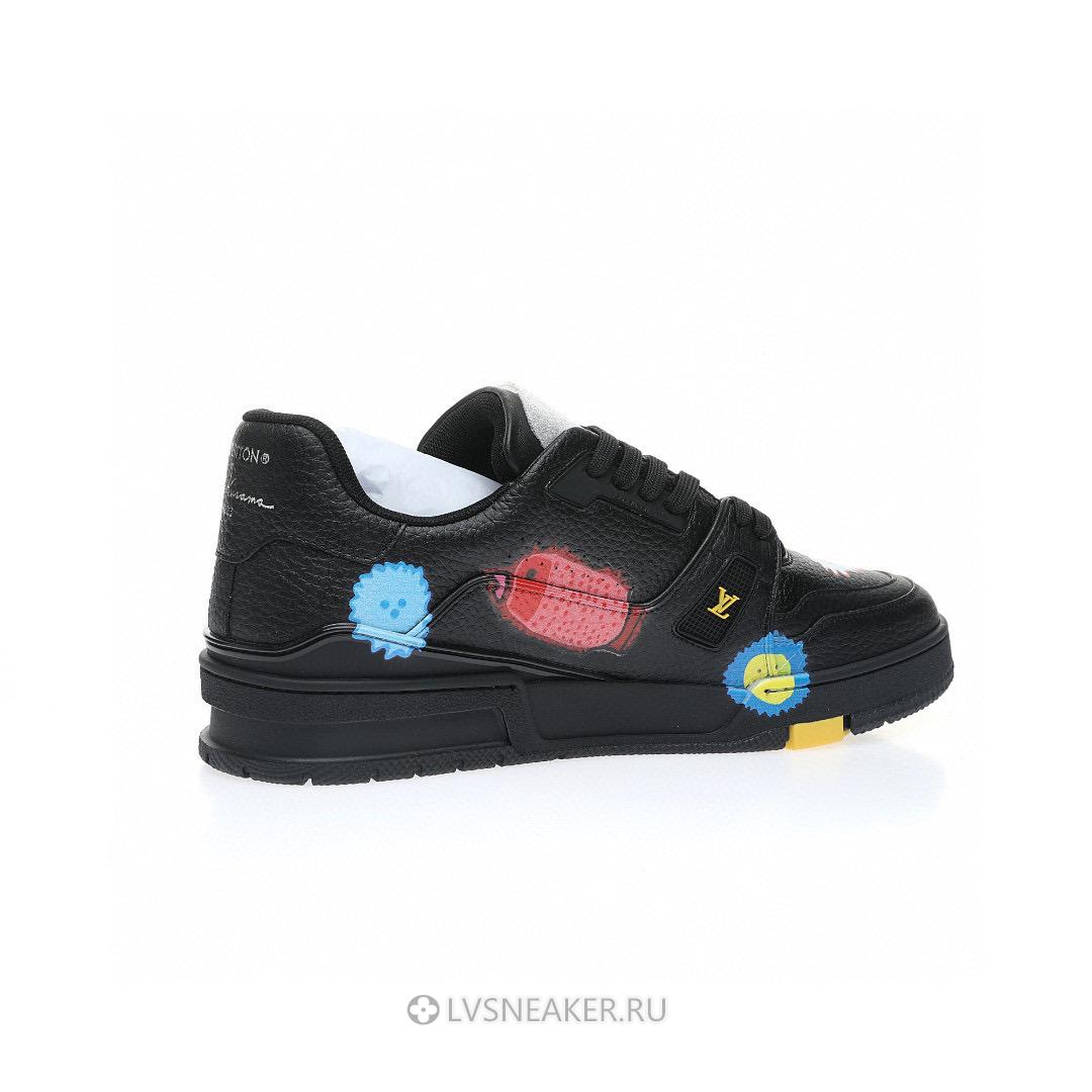 Louis Vuitton LV x Yayoi Kusama Trainer "Black Print" 1ABD2W Sneakers