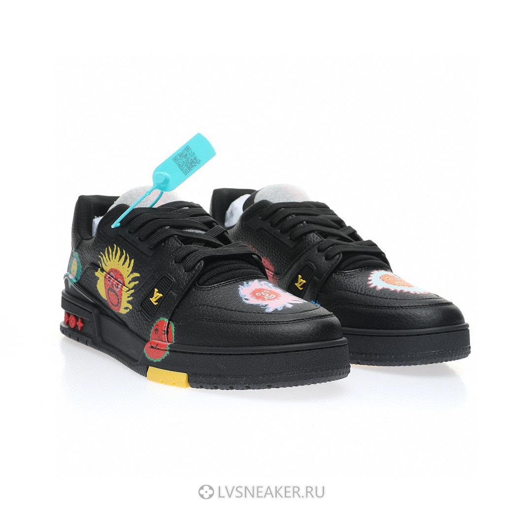 Louis Vuitton LV x Yayoi Kusama Trainer "Black Print" 1ABD2W Sneakers