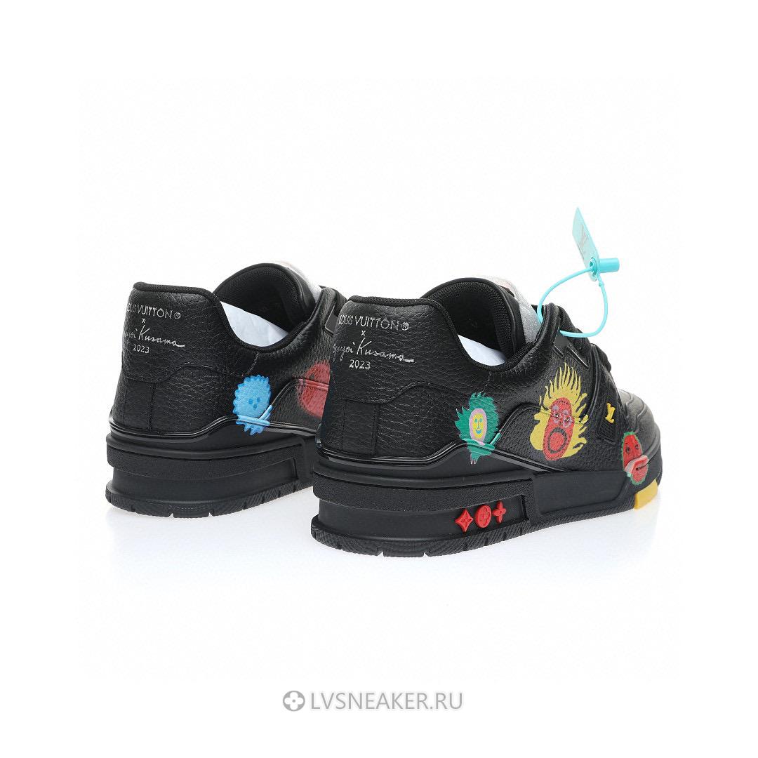 Louis Vuitton LV x Yayoi Kusama Trainer "Black Print" 1ABD2W Sneakers