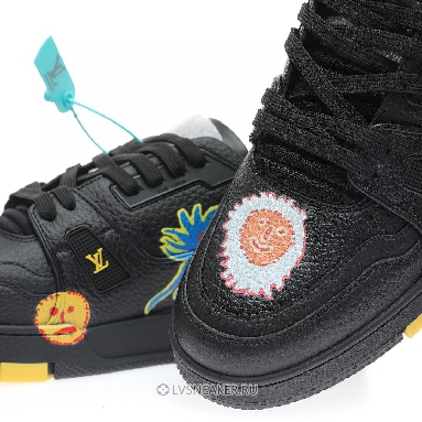 Louis Vuitton LV x Yayoi Kusama Trainer "Black Print" 1ABD2W Sneakers