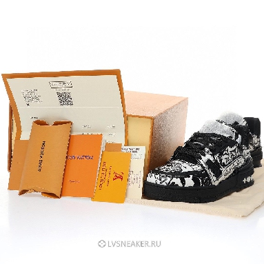 Louis Vuitton LV Trainer "Comic Motifs Black White" 1AB9WY Sneakers
