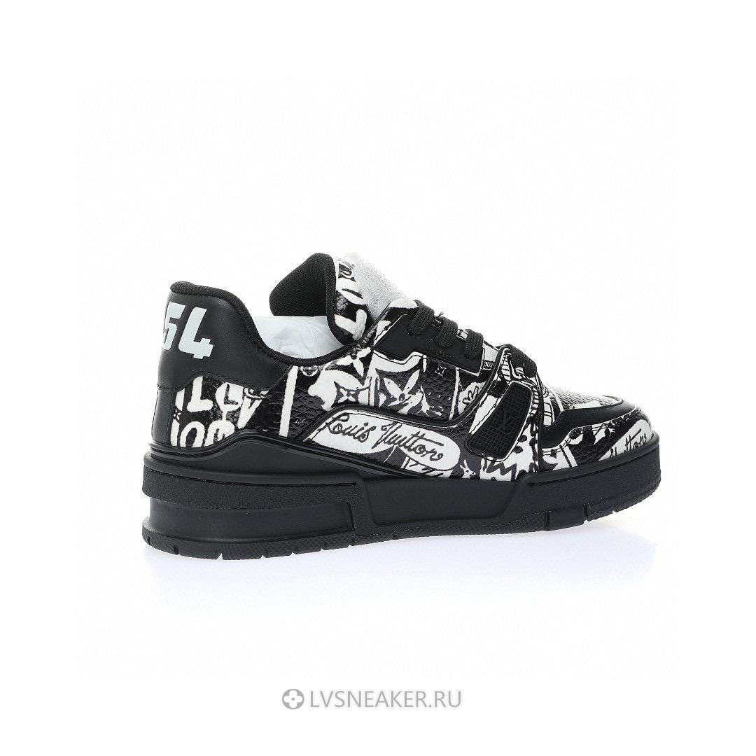 Louis Vuitton LV Trainer "Comic Motifs Black White" 1AB9WY Sneakers