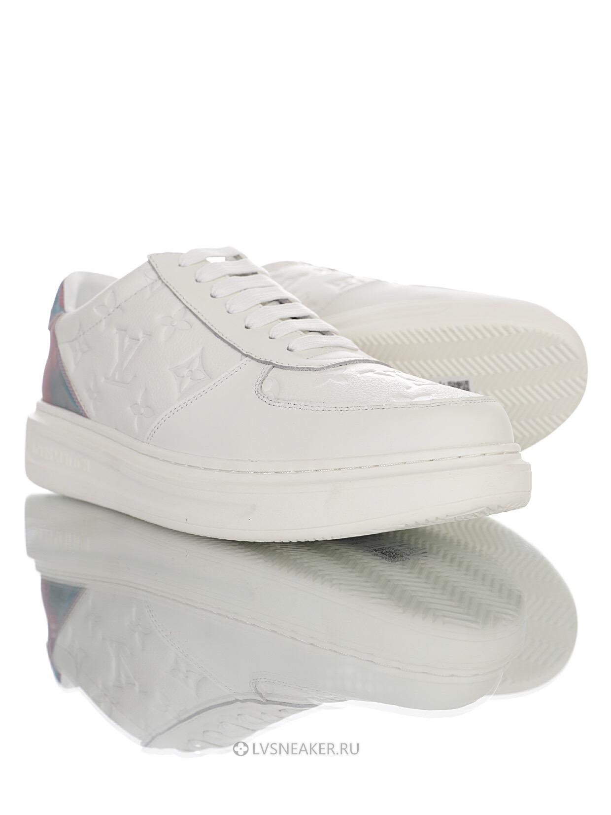 Louis Vuitton LV Beverly Hills "White Iridescent Monogram" 1A5XLQ-2 Sneakers