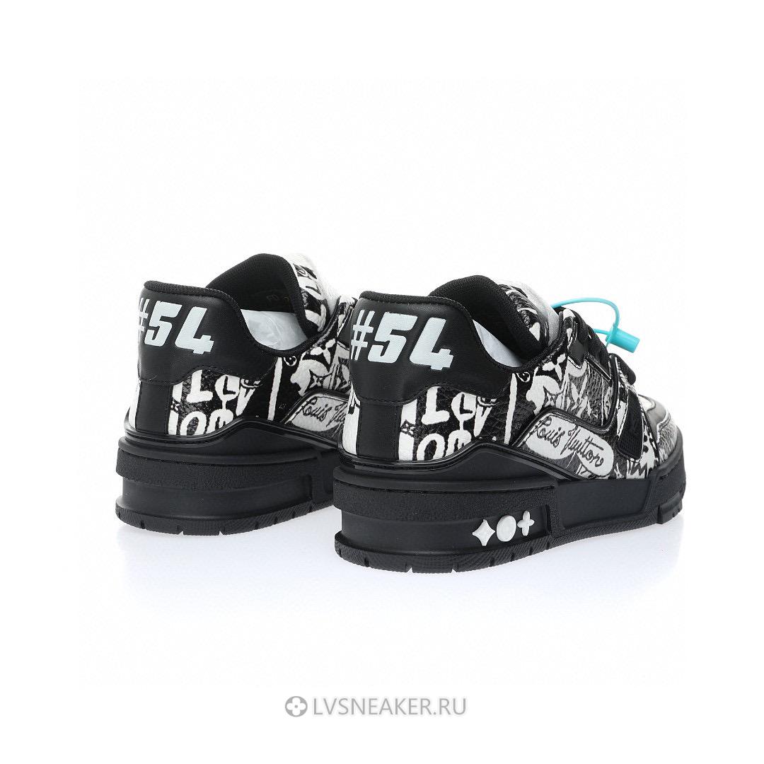 Louis Vuitton LV Trainer "Comic Motifs Black White" 1AB9WY Sneakers