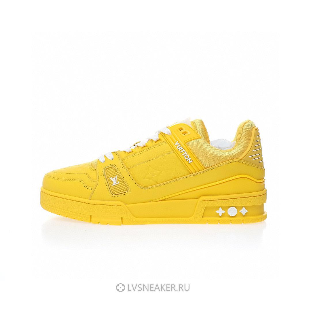 Louis Vuitton LV Trainer "Yellow Monogram" 1AARG2-2 Sneakers