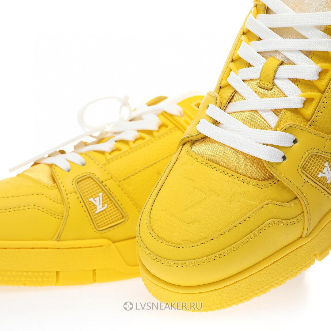 Louis Vuitton LV Trainer "Yellow Monogram" 1AARG2-2 Sneakers