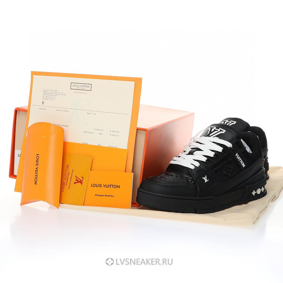 Louis Vuitton LV Trainer "Embossed Monogram - Black" 1AARF6 Sneakers