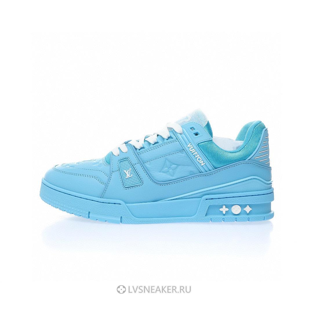 Louis Vuitton LV Trainer "Embossed Monogram - Blue" 1AARFF Sneakers