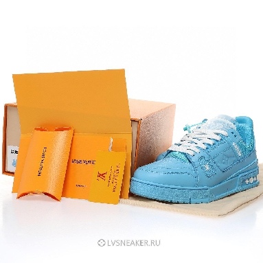 Louis Vuitton LV Trainer "Embossed Monogram - Blue" 1AARFF Sneakers