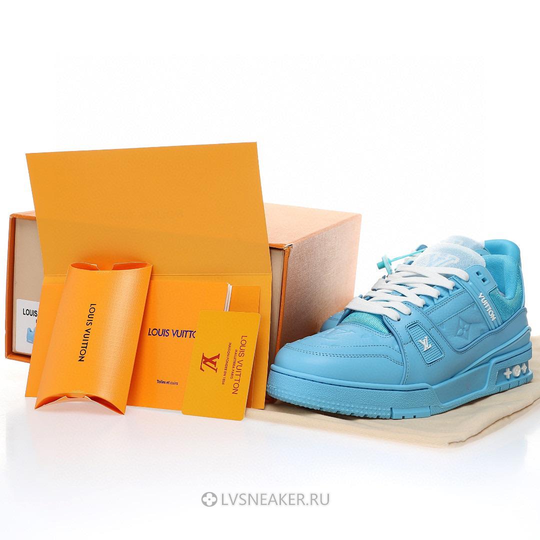 Louis Vuitton LV Trainer "Embossed Monogram - Blue" 1AARFF Sneakers