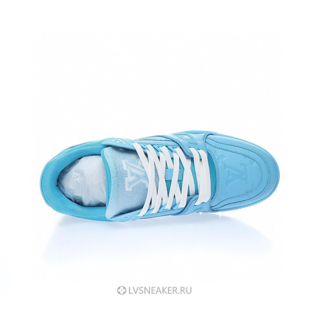 Louis Vuitton LV Trainer "Embossed Monogram - Blue" 1AARFF Sneakers